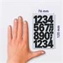 Stickers, numbers, 0-9, AVERY ZWECKFORM, black, 28 Stickers/csomag